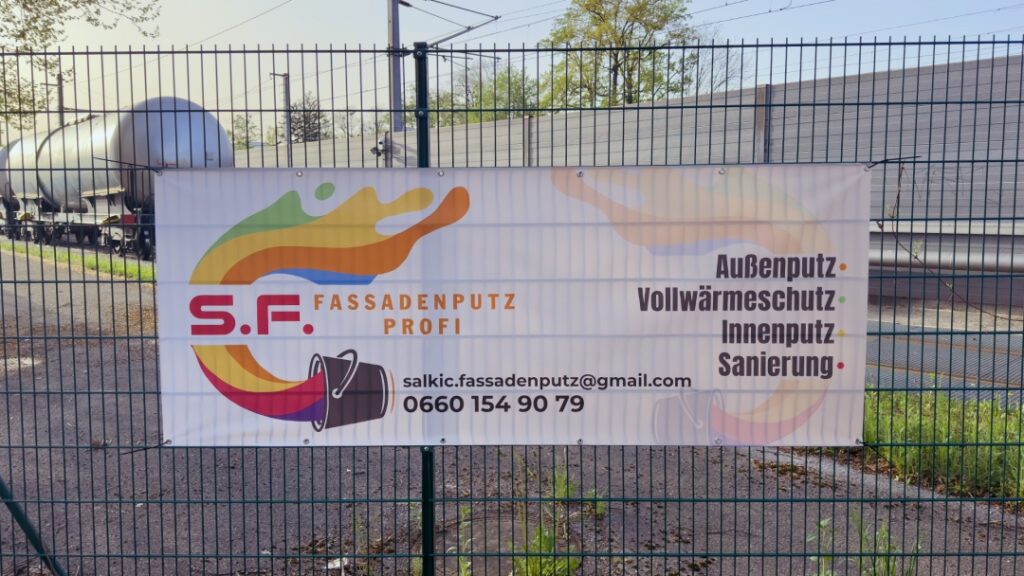 S.F fassadenbau banner